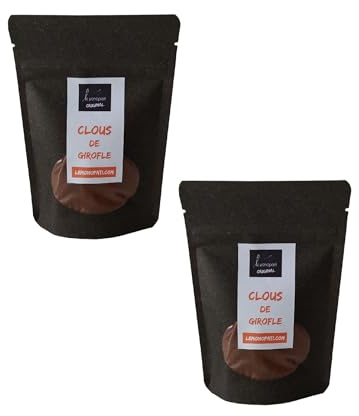 Clous de Girofle en Poudre Le Monopati Original 80g (2x 40g) | Origine Madagascar | Épice 100% Naturelle pour Cuisine, Infusions, Recettes Sucrées & Salées