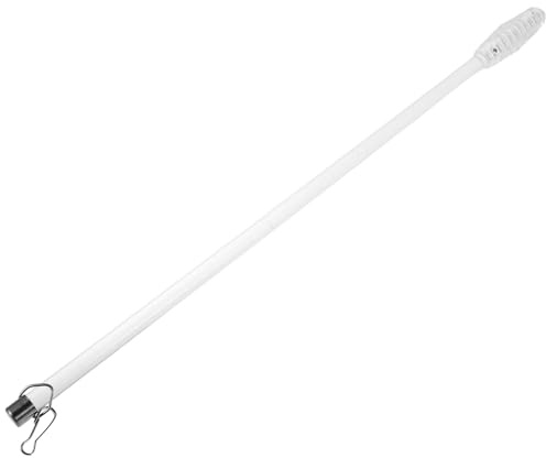 MAGICLULU Tirador de Cortina Acrílico Transparente 50 CM Varilla para Cortinas y Visillos Accesorio Versátil para Abrir y Cerrar Persianas y Paneles Ojales Uso en Hogar y Oficina