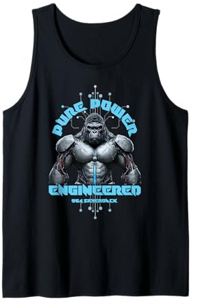 96.4% Silverback Gym Apparel, Body Building, Strongman, Pure Tank Top