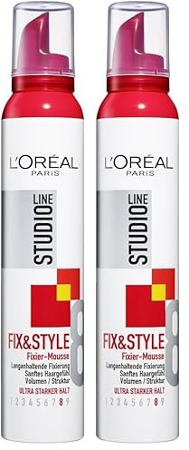 L'Oréal Paris Studio Line Style & Shine Mousse extra forte 200ml, 1er Pack (1 x 200 ml)