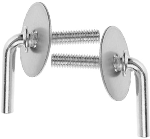 IWOWHERO Viti per Piedistallo Ventilatore da Terra in Ferro Argento, Kit 2 Pezzi per Fissaggio Sicuro, per Vacanze Estive con Montaggio Rapido e Robusto