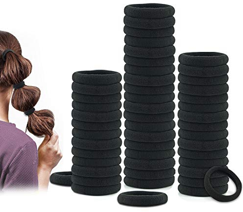 Dreamlover Haargummi Damen, Zopfgummi, Haargummi Schwarz, 50 Stücke