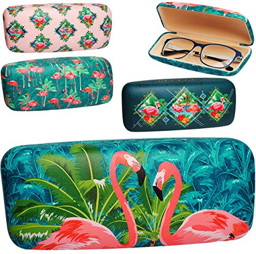 alles-meine.de GmbH Brillenetui/Brillenbox - Flamingo - Hardcase/Hartschale - extrem stabil - Etui mit Motiv - groß - Softtouch - für Brille oder andere Kleinigkeiten/klein..