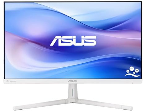 ASUS VU279HFI-W Eye Care Monitor da 27 Pollici Full HD (1920 x 1080), IPS, 100Hz, Nano-Ion, Purificazione dell'Aria senza Filtro, Tecnologia Eye Care Plus, Altoparlanti Stereo, Bianco
