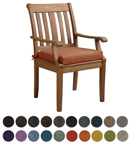 Kimgull Bankauflage Sitzkissen, Bequeme Waschbare Rutschfestes Sitzkissen für Gartenbank Schaukel, Terrasse, Esstisch, Bank, Drinnen, Viele Farben und Größen,(50X50X5CM Orange)