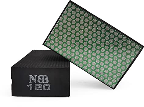 NBB Tampone Diamantati blocchi diamante a mano spugna diamantata retro in schiuma per smerigliatura molare levigare lucidare spigoli vivi e piani di granito marmo pietra vetro ceramica (120#H)