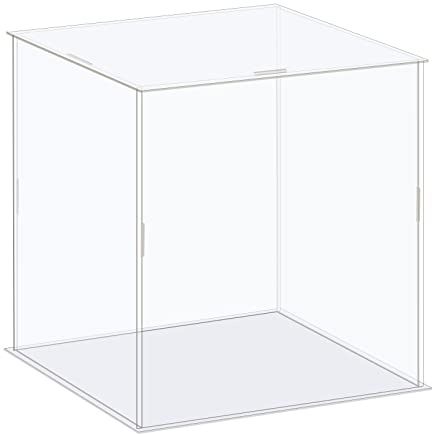 sourcing map Vitrine Box Acryl Box Durchsichtig Staubdicht 16x16x16cm | Schutz, für Sammlungen