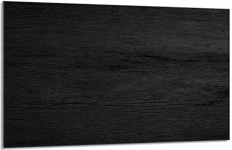 Herdabdeckplatte 80x52 cm 1-teilig Ceranfeldabdeckung Induktion Herdschutz Spritzschutz Glasplatte Deko Schneidebrett, Holz Schwarz