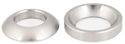 Rondelle fraisée, rondelle de coupelle en acier, rondelle conique/sphérique en acier inoxydable 304 M6-M20 (couleur : argent, taille : 2 pièces coniques M8) (couleur : argent, taille : 5 pièces M6 sph