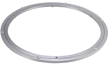 NBKJDSXL Hochleistungs-Aluminiumlegierung Rotierende,Drehteller-runder Tisch-Glatte Schwenkplatte,Tischplatte Rotierende Lager Drehscheibe Kugellager,für TV Monitorständer (400mm(16in))