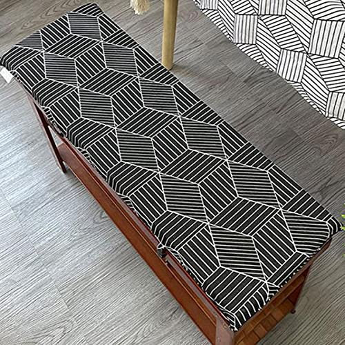 Sitzkissen für Gartenbank für 2- und 3-Sitzer-Bänke, dickes Sitzkissen für Terrassenmöbel, Esszimmerstühle und Schaukelsitze, 150 cm lang x 40 cm breit x 4 cm dick, wetterbeständig und bequem