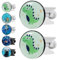 Kurkip Universal-Waschbeckenstöpsel, 2 Stück, Verstellbar, 40 mm, Weiß, Dinosaurier