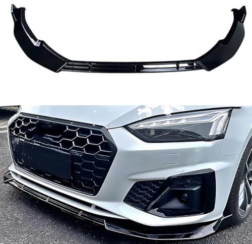 PEJLHK Auto-Frontspoiler, Frontspoilerlippe für Audi A5 S5 B9 FL Sportback Coupe 2020-2024, ABS-Material