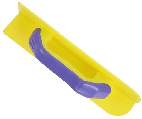 Hemobllo Plastic Masonry Margin Trowel with Angled Corner Edge, Heavy Duty Concrete Finishing Tool for Wall Plastering and DIY Construction, Cement Putty Scraper for Builders and Home Renovation