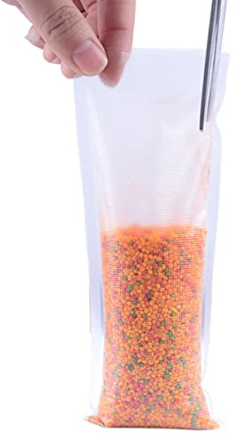 SUPVOX 50pcs PVA Water Soluble Bait Bags for Carp Fishing Quick-Dissolving Mesh Net for Solid Bait for Year Fishing White