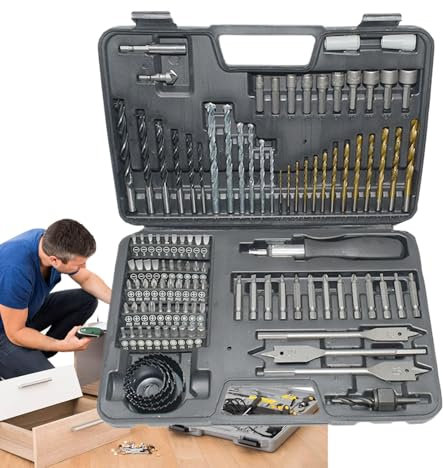 Juego De Brocas | Brocas Para Taladrar Metales - Kit Multifunción Completo Con Estuche Para Bricolaje Y Montaje De Herramientas