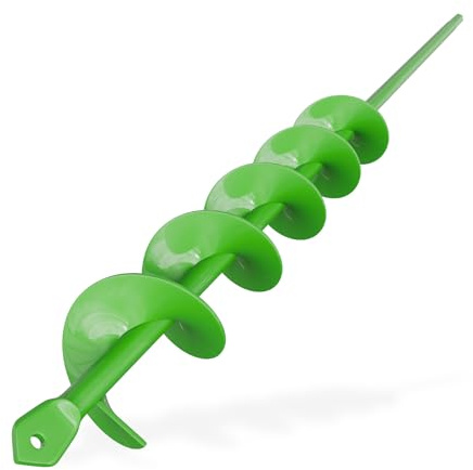 ZENIX Broca de jardín de 40 mm × 450 mm. Taladro en espiral para máquinas de perforación y taladros de mano sin cable para operaciones de jardinería, plantación y perforación como en espiral.