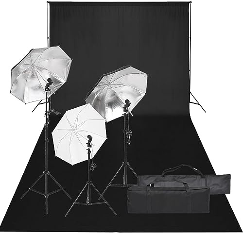 Juroupi Kit per Studio Fotografico con Set di Luci e Fondale,Studio Foto,Fotografia,Illuminazione e Studio,Luci e Flash da studio-3094702