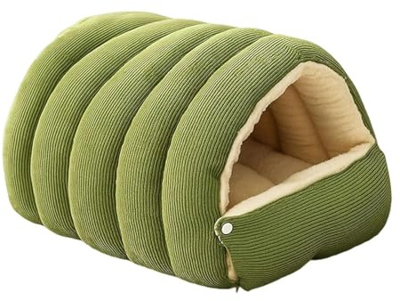 Gemütliches Monster-Katzenbett, Kleine Hundekörbchen, Zweckmäßiges Warmes Welpenhaus-Zeltbett, Herausnehmbares Kissen, Rutschfestes Niopets-Teddyfleece, Weiche Höhle, Waschbar (A,S)