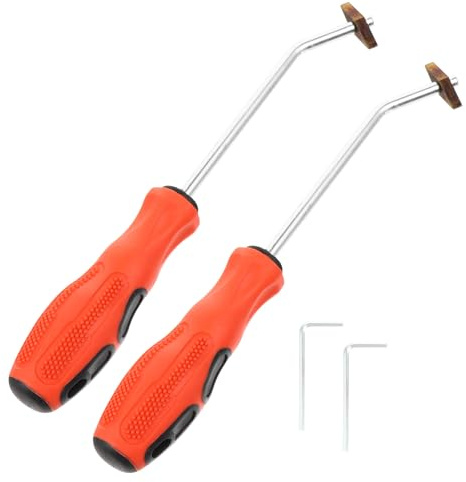 FOYTOKI Grout Removal Tool 2pcs Tungsten Steel Caulking Scraper with Dual-head Blades Tile Gap Cleaner for Bathroom Kitchen Floor Grout Cleaning and Caulking Removal