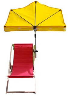 holly FÜR KLEINE BALKONE SONNENSCHIRM FÄCHER - GELB + SCHIRMSTOCK + STÄNDER Produkte STABIELO -