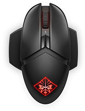 HP Omen Photon Wireless Gaming Mouse, Optical-Mechanical Switches, Ambidextrous Mouse, 100-16000 DPI Optical Sensor, Customizable Buttons, RGB LED, Customizable Ergonomics