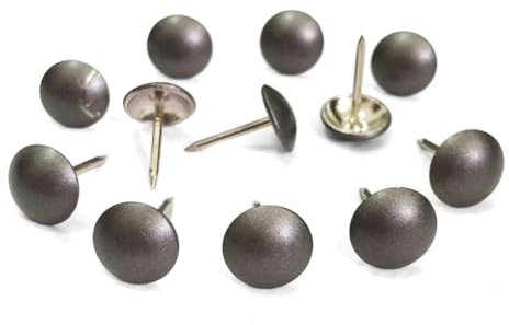 500 Stück pro Packung: D11 mm x L17 mm Sofa Polsternägel Holzmöbel dekorative Reißnägel Hobnail Daumennägel Home DIY Polsternägel (Matt Grau)