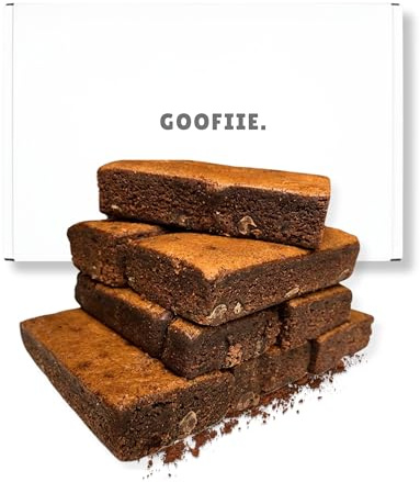 Brownies by Post Chocolate Brownie Hamper - 8 Chocolate Brownies Gift Box - Delicious Letterbox Delivery - Exclusive To GOOFIIE.