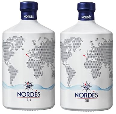 Nordés Ginebra Premium de Origen Gallego – Pack 2 botellas 70 cl | con ingredientes autóctonos de Galicia que reflejan la esencia del Atlántico | Gin Tonic | Regalo