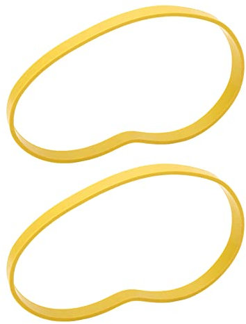 Aramox Pneus de Remplacement pour Scie à Ruban, 2 Pièces, Roues Jaunes de 20,3 cm, Suivi Optimal de la Lame