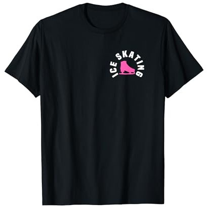 Schlittschuhlaufen Pocket Outfit Eiskunstläufer Love Schlittschuhe T-Shirt