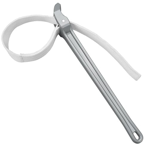 MAXPOWER Strap Wrench, 18-inch Handle Adjustable Strap Wrench, Nylon Strap Pipe Wrench for Replacing Oil Filter, Water Filter, PVC Junctions