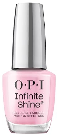 OPI Infinite Shine Smalto per Unghie - Faux-ever Yours - Effetto Gel e Lunga Durata, Finish Crème, Colore Rosa - con Tecnologia Pre-Cured Gel e Pennello OPI Pro-Wide (15ml).