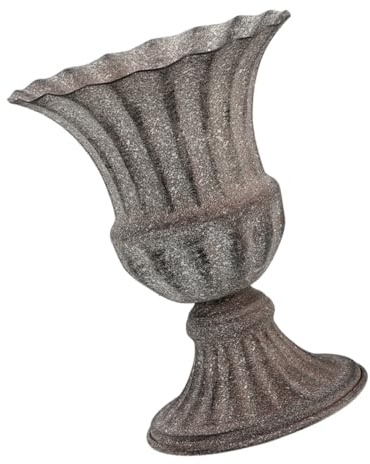 PRETYZOOM Weihwasser Grab Metallvase mit Stabilem Sockel und Elegantem Design als Grabschmuck für Friedhof und Gedenktage