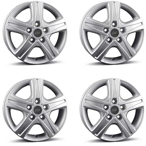 4x Borbet Felgen CWD 7.0x17 ET55 5x120 crystal silver kompatibel mit VW Amarok T5 T6 T6.1 Multivan T6.1 Transporter T7