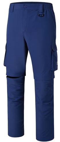 Bassdash Pantaloni da Trekking con Zip da Uomo Pantaloni da Esterno ad Asciugatura Rapida Staccabili Leggero e Resistente all'Acqua Protezione Solare UPF50+