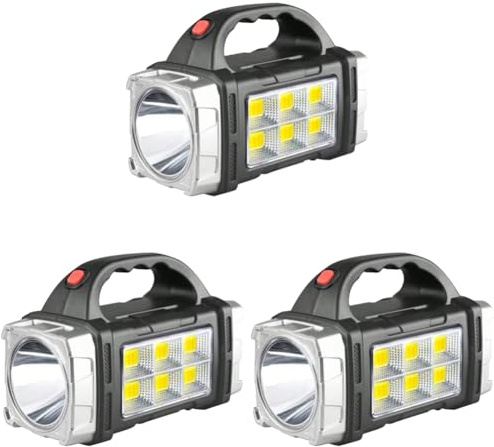LYEAA Lightweight Solar Torch Light - USB Rechargeable Flashlight, IP44 Waterproof Searchlight for Camping, Hiking Use