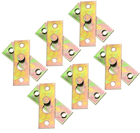 ANDRESLAD 30pcs Stainless Mending Plates Heavy Duty Wall Hooks Photo Frame Hanger Wall Brackets for Picture Hanging Flat Rack