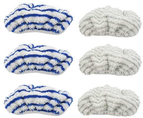 Jodriva 6 pezzi di panni in microfibra di ricambio, for Rowenta, Clean&Steam ZR005801 accessorio for la pulizia, lavabile e riutilizzabile Accessori per pulitori a vapore