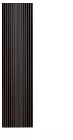Slat Wall Wooden 3D Veneer Panels Decorative Acoustic Fibre Sound Absorbing Deep Smoke 2 Pack