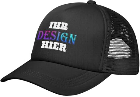 Tingwei personalisiert Cap personalisierte Basecap personalisiertes Cap mit Foto/Logo/Text selbst gestalten für Männer&Frauen Baseballkappe, verstellbare Trucker-Kappe aus Baumwolle,Unisex-Dad-Hut