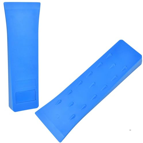 GARDENIX Forstkeil 2 Stück - Hochwertige, rutschfeste Kunststoffkeile 10 Zoll mit Widerhaken in Signalfarbe Blau, Fällkeil - extrem schlagfest und frostbeständig für sicheres Baumfällen
