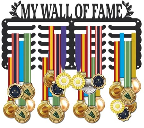 SUPERDANT Medaillenaufhänger Sportmedaillenhalter Metall Auszeichnungs Organizer Band Displayhalter Wandmontage Rennen Aufhänger Für Sportler Geschenke
