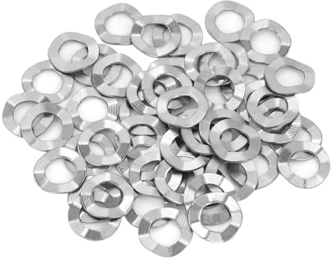 Rondelles Ondulées, Rondelles à Ressort en Acier Inoxydable, Outils de Verrouillage pour Boulon à Vis, M3-M20, pour Connexions électriques (M8 (50 pièces))