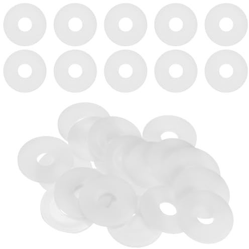 M METERXITY 20 Piezas Arandelas Planas De Nylon M14 14 mm Arandelas Blanco | Diámetro Interior, Redondas De Plástico, 44 mm Diámetro Exterior, 3 mm Grosor, Para Sellado Y Separación