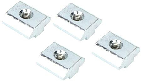 TIKATARER Tuercas T, 30 Piezas 40 Series T Nueces de Ranura Tet M8 Perla Carbono Acero Acero Contagal Sujetadores de Bloques de Tuerca Deslizante (M6)