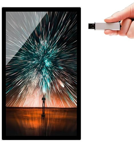 SHENGSHIYU LED Display Screen zur Wiedergabe von Videos/Bildern,Wandmontage/Eingebaut,Querformat/Hochformat,Fernveröffentlichung/USB-Veröffentlichung,Elektronische Werbetafel 21.5