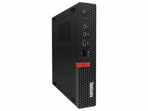 Lenovo ThinkCentre M920Q Mini PC de bureau Intel Core i5-8500, 8 Go de RAM, SSD 256 Go, WiFi, Bluetooth, clavier américain, Windows 11 Pro (reconditionné)