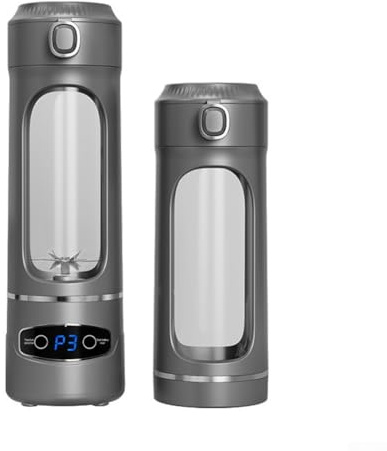 FACAIIO Exprimidor portátil de 600 ml, licuadora USB con 12 cuchillas de acero inoxidable para batidos y jugo fresco, recargable tipo C, material de grado alimenticio