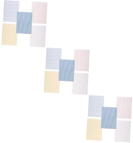 Mikikit Papel Pintado Autoadhesivo para Casa de Muñecas Papel Decorativo en Miniatura para Salón y Dormitorio 5 Hojas Tamaño A4 Pegatinas de Pared para Decoración de Casas de Muñecas